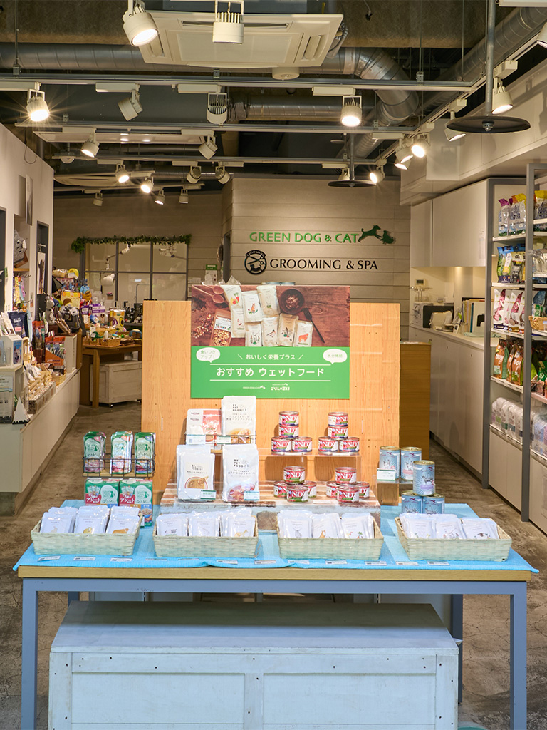 GREEN DOG & CAT 湘南店内